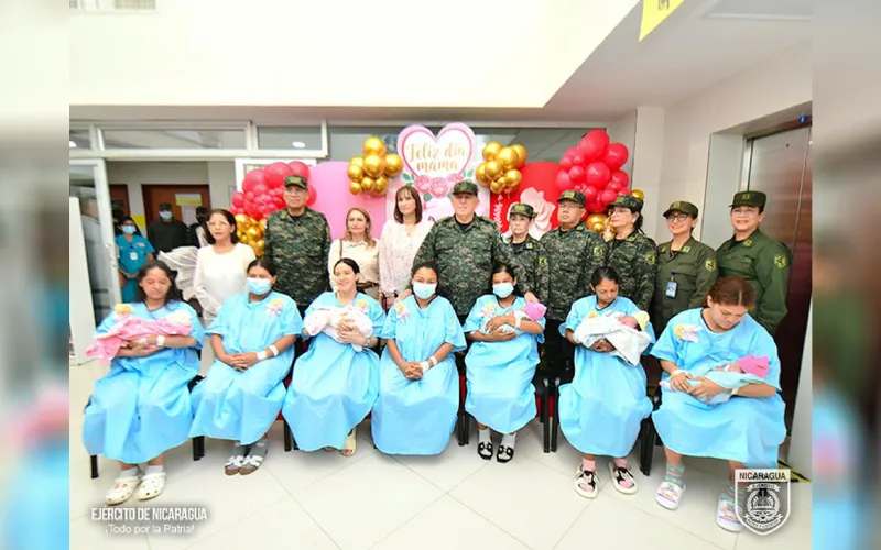 Visita a madres en el Hospital Militar Escuela "Dr. Alejandro Dávila Bolaños"