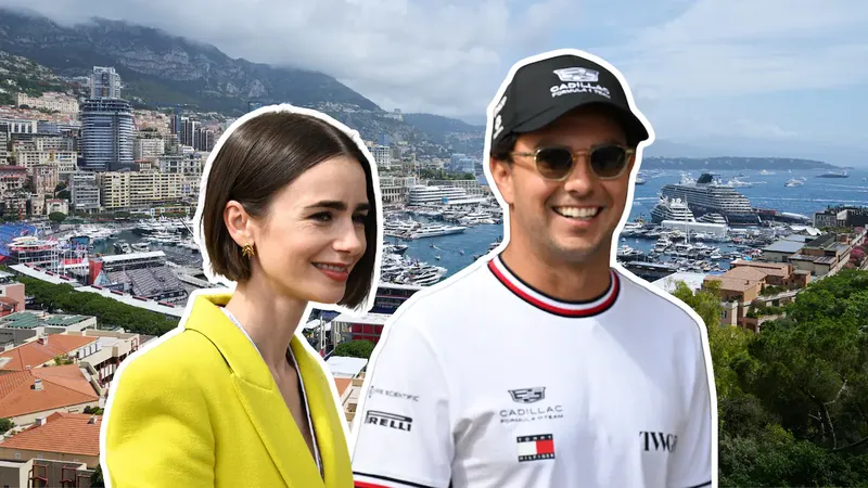 ¿Checo Pérez estará en Emily en Paris? Lily Collins es vista grabando junto al mexicano