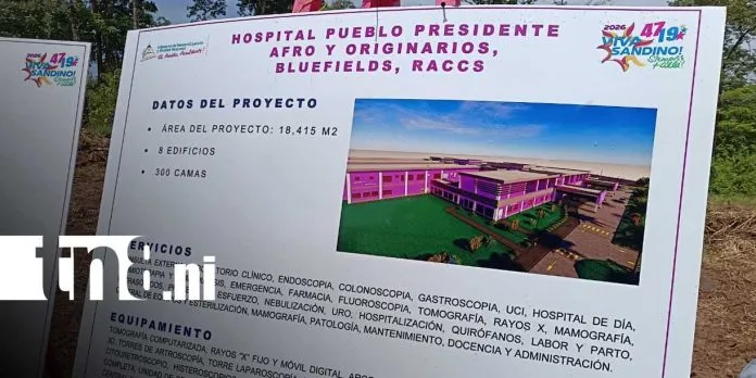Bluefields da inicio a la construcción del hospital más grande del Caribe Sur con...