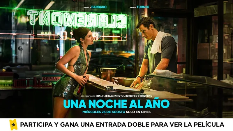 Consigue una entrada doble para 'Una noche al año', la comedia romántica del verano protagonizada por Callum Turner y Monica Barbaro