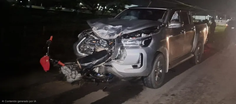 Dos jóvenes motorizados mueren tras ser embestidos por conductor de camioneta que se fugó en Matagalpa