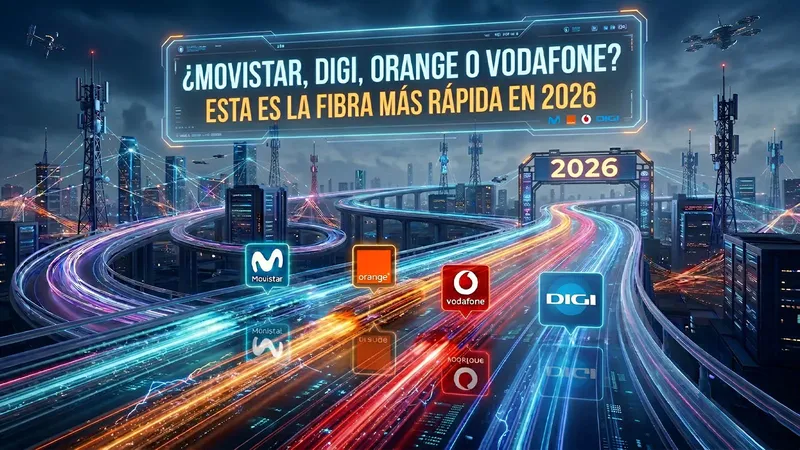 Movistar, Digi, Orange o Vodafone: esta es la fibra más rápida en 2026 y la diferencia se nota
