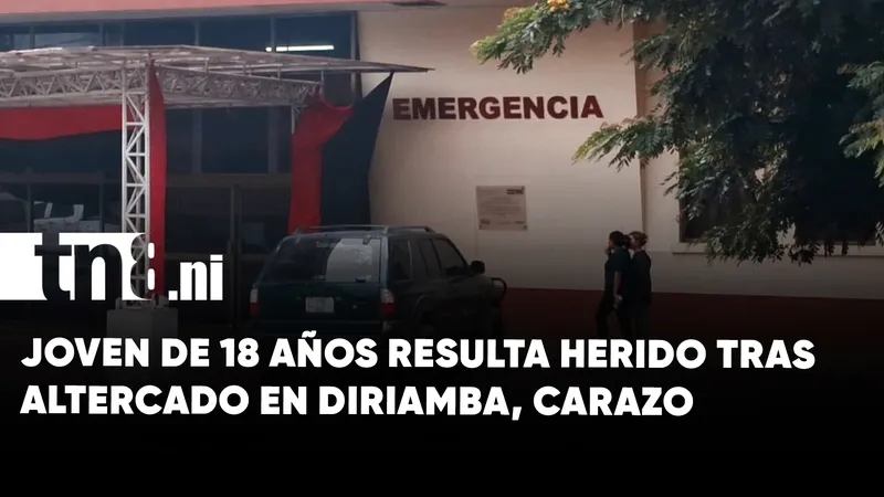 Joven permanece hospitalizado tras ser apuñalado en Diriamba
