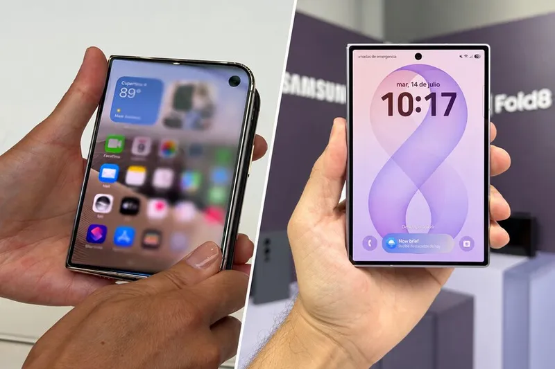 iPhone Duo frente al Galaxy Z Fold8: en qué se parecen y qué ofrece Apple que Samsung no tiene