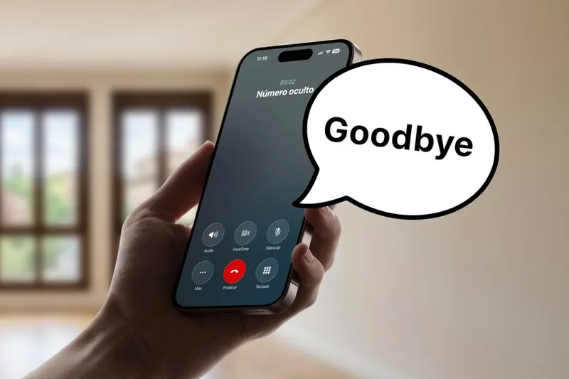 Te llaman, respondes, dicen "good bye" y cuelgan. No suele ser una estafa telefónica, pero puedes filtrarla desde tu iPhone