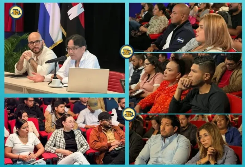 Compañero Jaime Hermida, representante ante las Naciones Unidas sostiene encuentro con Comunicadores Sandinistas