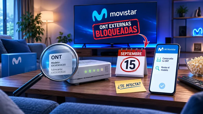 Si eres cliente de Movistar, así de fácil puedes saber si te ves afectado por el bloqueo de las ONT en septiembre
