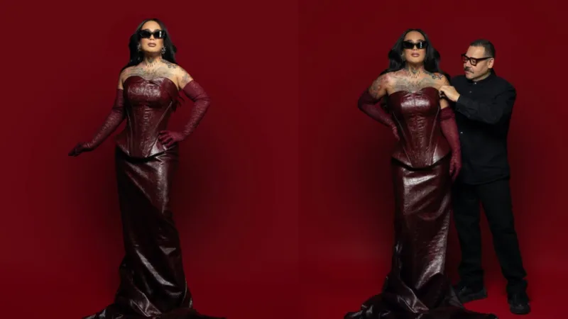 Karina Torres impresiona en LCDF con un atuendo diseñado por un estilista que ha vestido a una Miss Universo