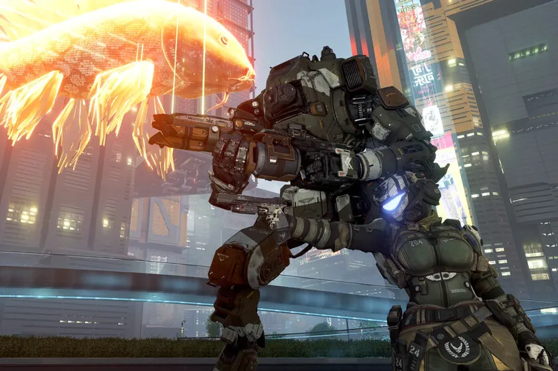 Han metido a BT-7274 de Titanfall 2 en Cyberpunk 2077 y gameplay es una locura: puedes montarte o dejar que te ayude tras caer del cielo