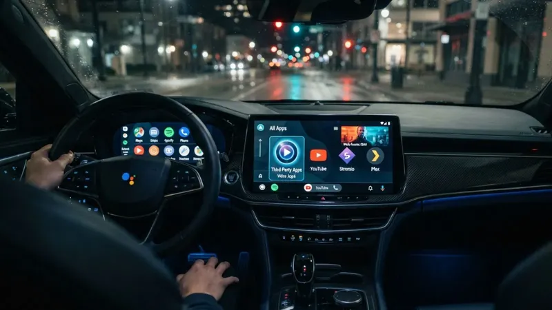 Android Auto recibe una nueva aplicación en la Play Store para ver YouTube, Stremio o Plex, entre otras
