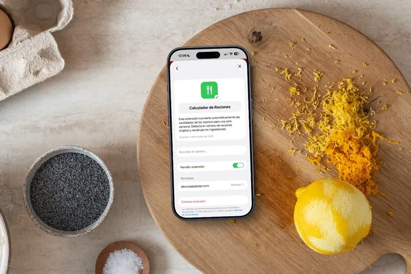 Hay pocas recetas para una sola persona. Así que he creado una extensión en mi iPhone para solucionarlo