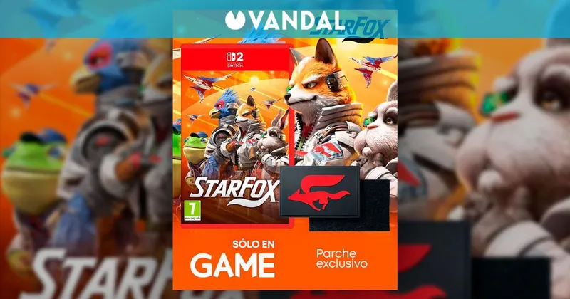 Reserva Star Fox para Nintendo Switch 2 en GAME y llévate un parche exclusivo de regalo