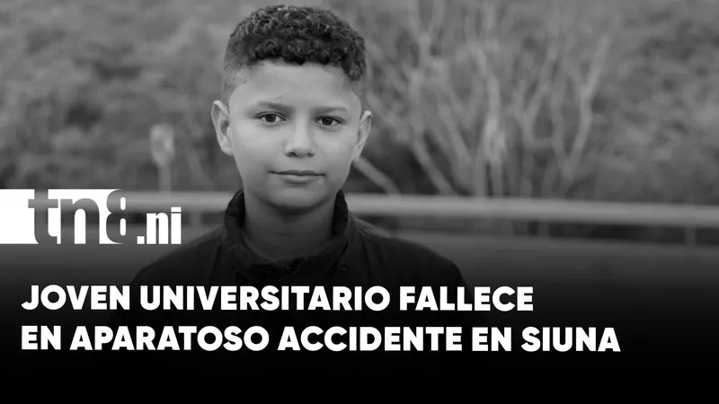 Tragedia en el Caribe Norte: joven universitario fallece en aparatoso accidente en Siuna
