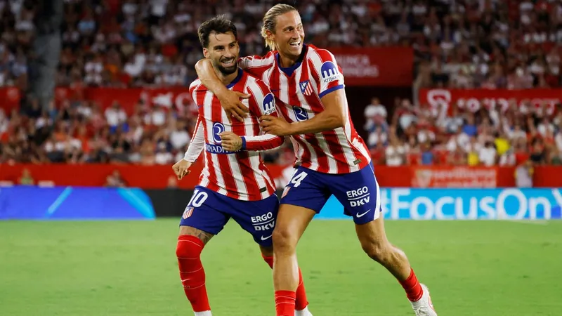 Atlético de Madrid goleó a Sevilla y toma ritmo en La Liga
