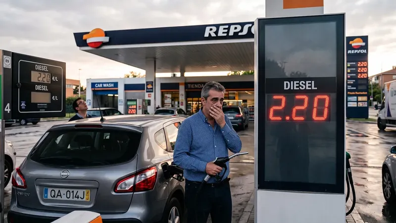 El diésel a 2,40 euros el litro ya es una realidad: el precio se dispara y octubre puede ser todavía peor