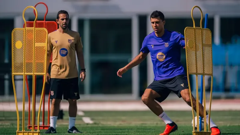 Rodri ya prepara su debut con el Barça para este jueves