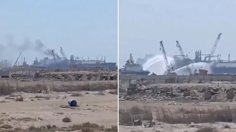Egipto confirma ataque con dron a un puerto mediterráneo que alcanzó a un buque de EE.UU.