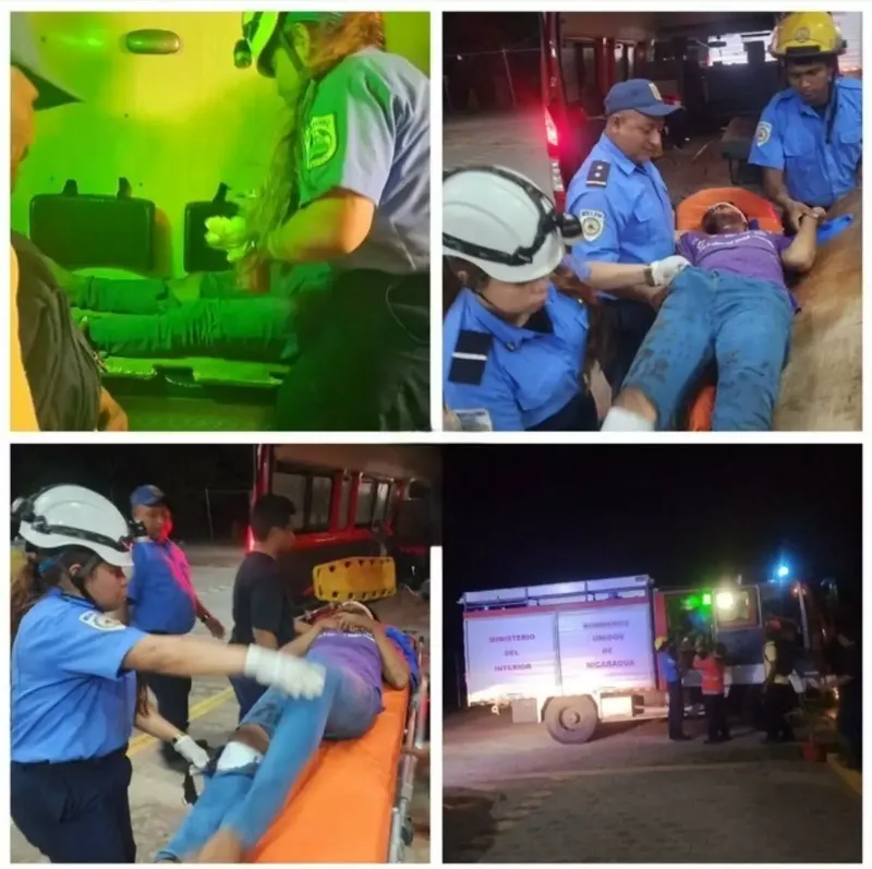 Hombre cae a abismo de 20 metros en Tipitapa y resulta grave