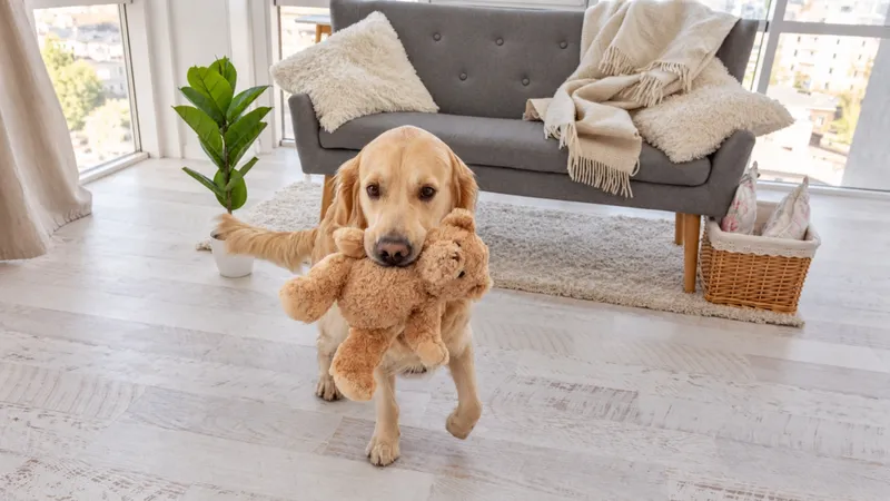 VIDEO: Un perrito invita a jugar al ladrón que entró a su casa