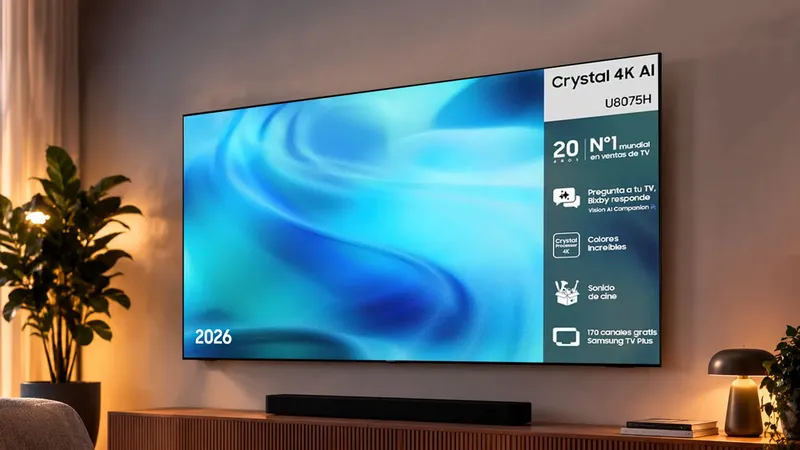 Uno de los televisores Samsung de 2026 más vendidos en Amazon con 75 pulgadas ahora baja su precio 350 €