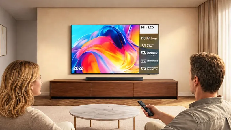 Amazon recorta el precio de un televisor Mini LED Samsung con 55 pulgadas de 2026 a menos de 400 euros