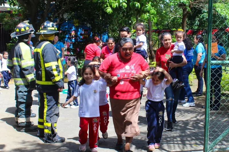 Estudiantes de Masaya participan en ejercicio nacional de preparación ante emergencias