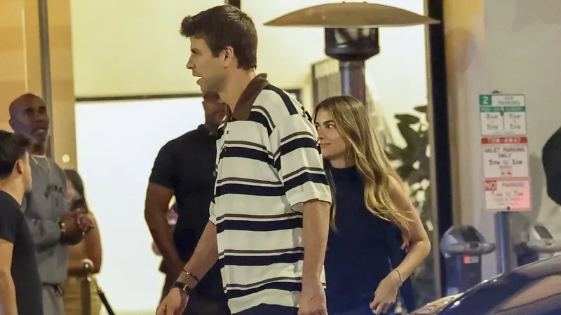 Gerard Piqué y Clara Chía disfrutan de una romántica cena en Los Ángeles antes del triunfo de España