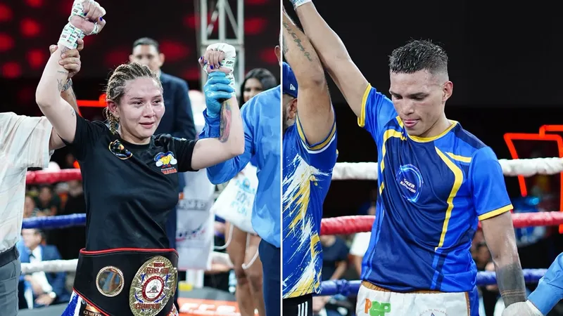 Cristofer Rosales regresa con victoria y Roxana Mendoza defiende su título en una exitosa velada de «Puños Patrios»