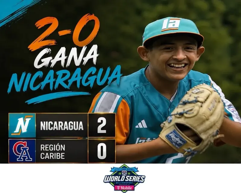 Nicaragua debuta con victoria en Serie Mundial de Pequeñas Ligas de Williamsport ante Dominicana