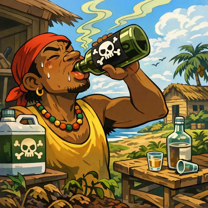 Caribeño pierde la vida al confundir herbicida con botella de licor