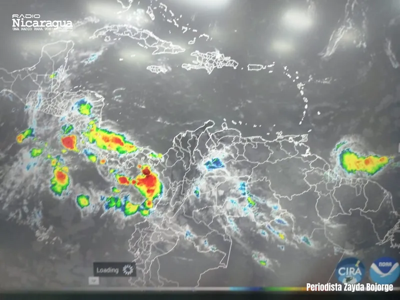 Nicaragua: una semana nublada y con lluvias