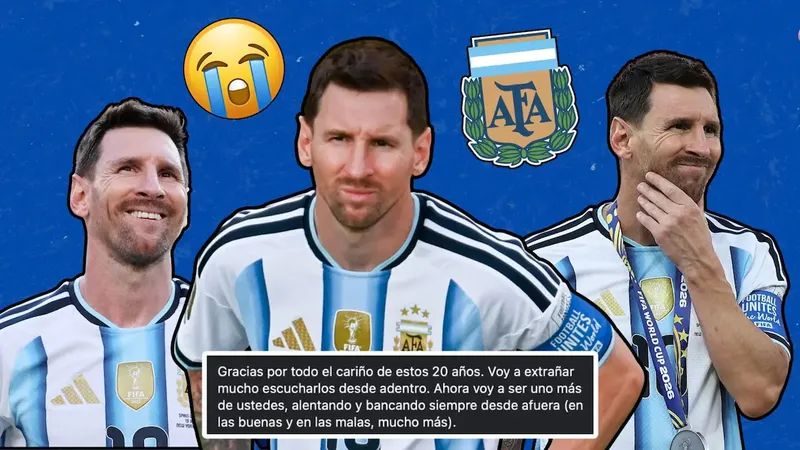 Lionel Messi dice adiós a la Selección Argentina tras 21 años de historia