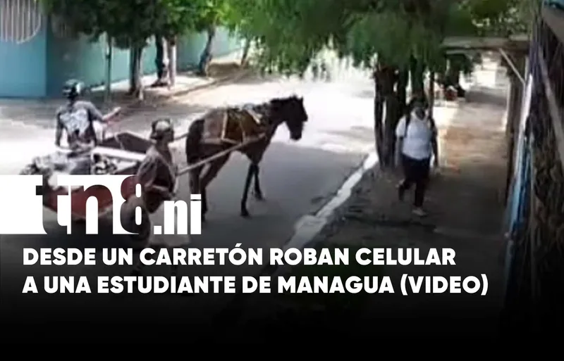 ¿Nueva modalidad? Delincuentes en carretón asaltan a estudiante en Managua