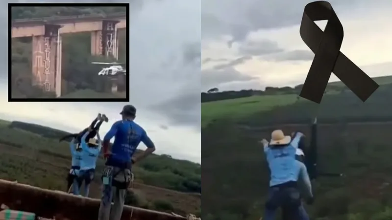 Mujer es lanzada en un salto bungee pero no estaba amarrada a la soga y MUERE; hay 2 fugitivos
