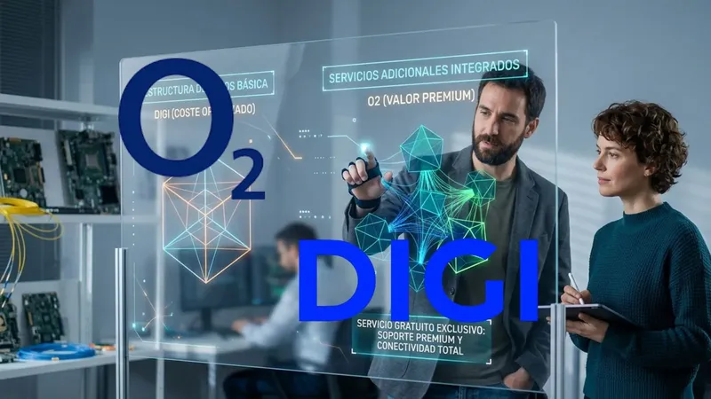 Digi es más barata que O2, pero O2 tiene un servicio gratuito con el que Digi no puede competir