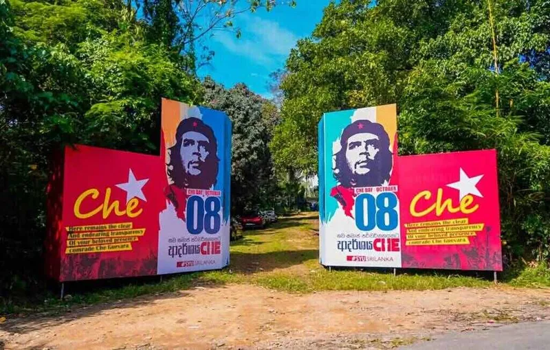 Jóvenes en Sri Lanka rinden homenaje al Che Guevara