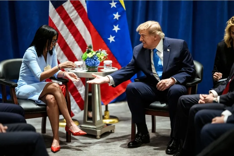 Delcy Rodríguez da detalles de su “histórica reunión” con Trump