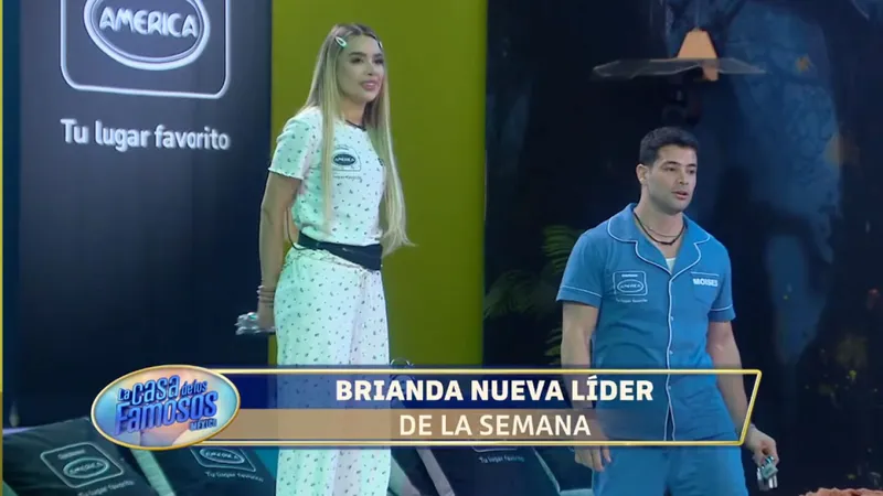 Brianda le ganó a Moisés y es la nueva líder de La Casa de los Famosos México con inmunidad