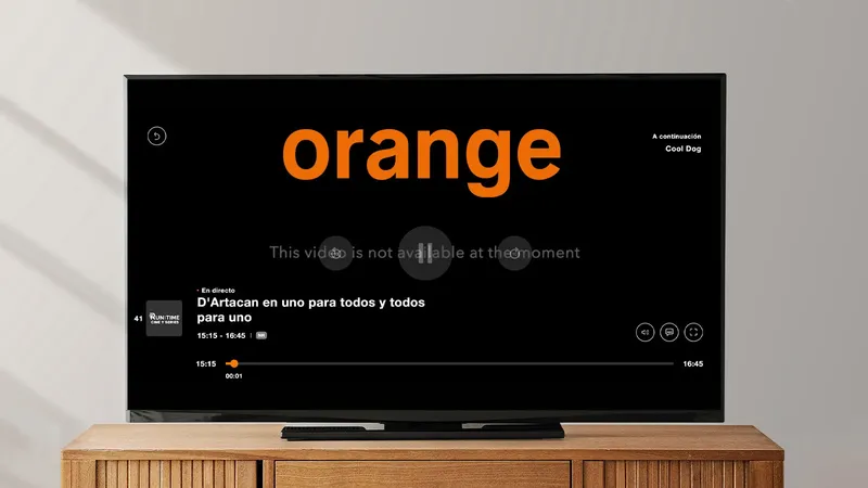 Hay 10 canales de cine y series en Orange TV que dejan de funcionar por una incidencia técnica