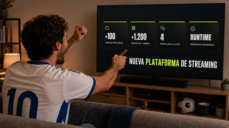 Más de 170 canales y fútbol en directo: así es la nueva plataforma de streaming que llega pisando fuerte