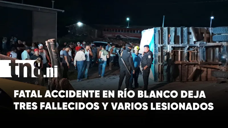 Tres fallecidos y varios lesionados deja trágico accidente en Río Blanco