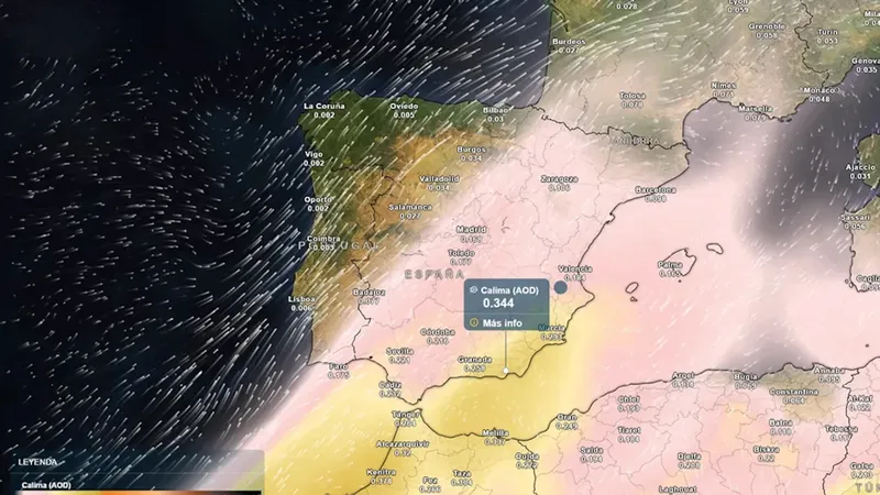 La nube de polvo que acompaña a la cuarta ola de calor: qué ciudades españolas se verán afectadas por la calima africana