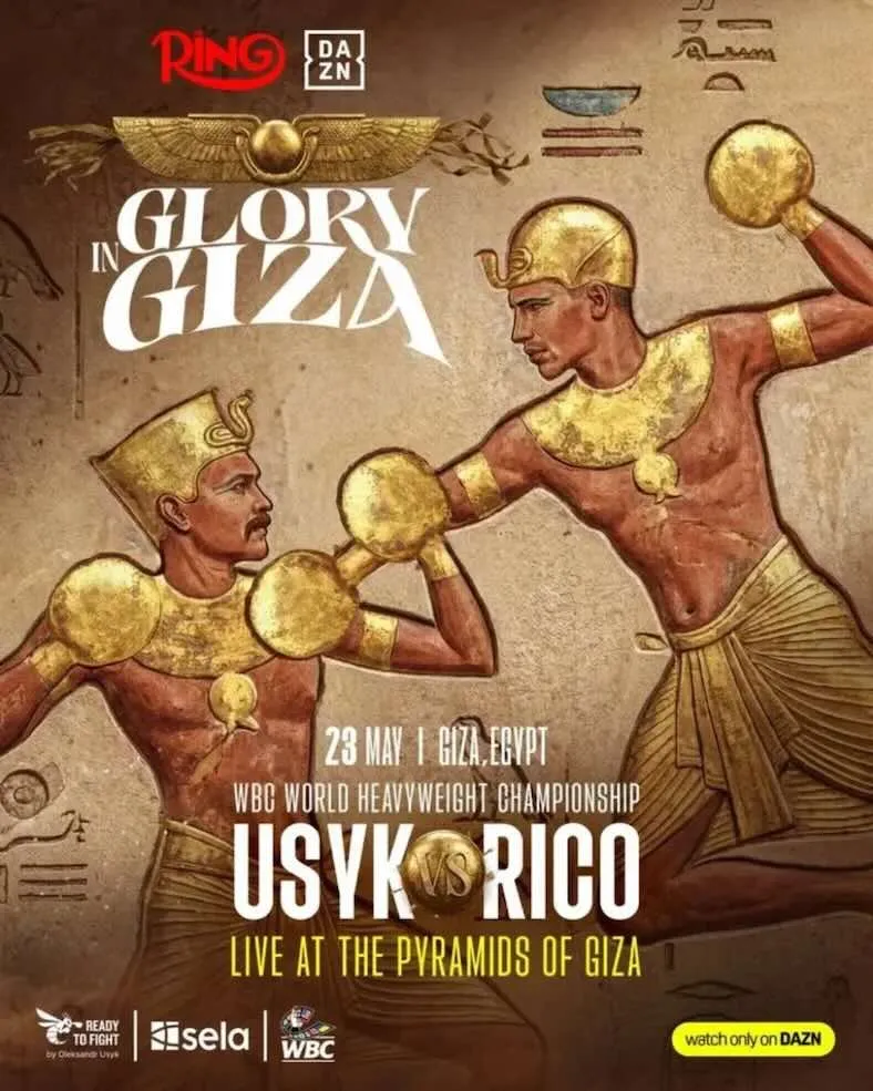 Cartelera Usyk vs Verhoeven «Glory in Giza»