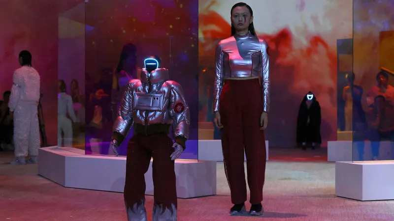 Pasarela 'cyberpunk': Robots humanoides desfilan junto a modelos (VIDEO)