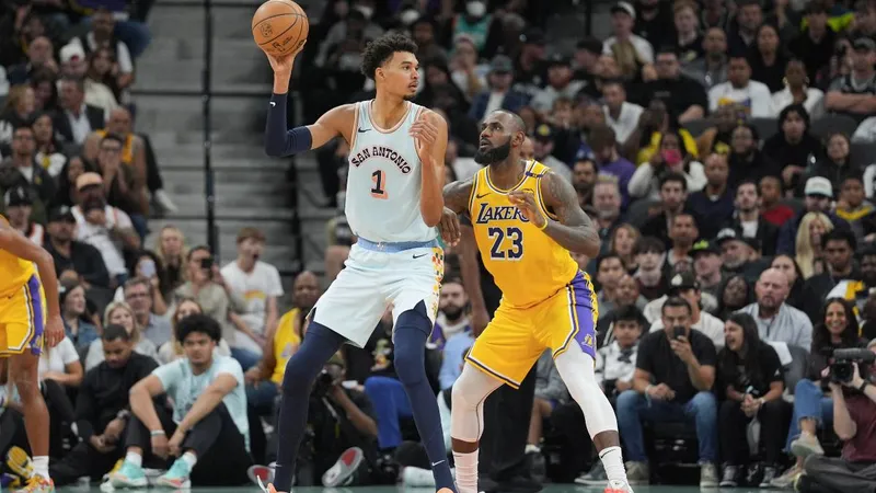 El efecto Wemby y LeBron: Spurs y 76ers, a la cabeza en partidos en TV nacional
