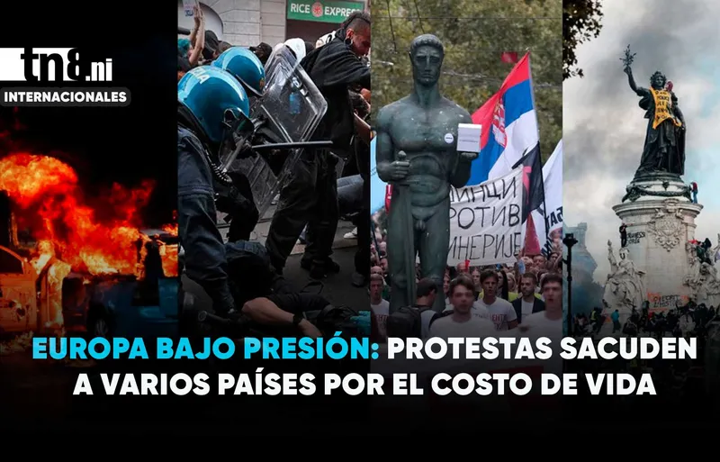 Tensión en Europa: manifestaciones y enfrentamientos ponen en alerta a varios gobiernos
