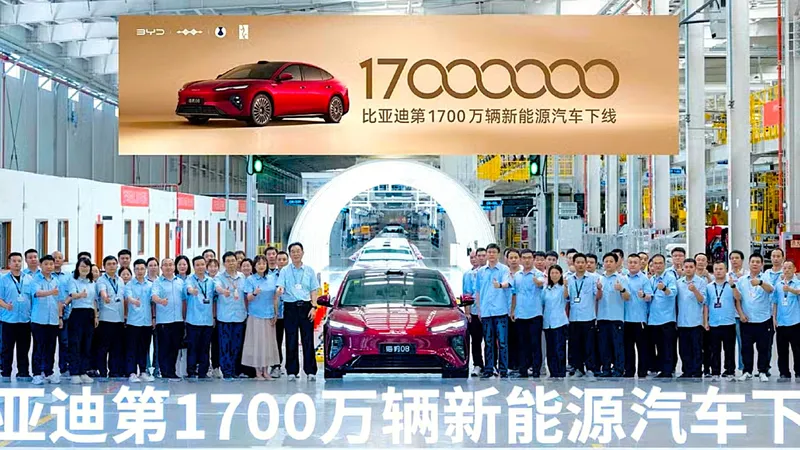 17.000.000 híbridos y eléctricos: BYD asusta a la industria tras fabricar un millón en sólo 82 días