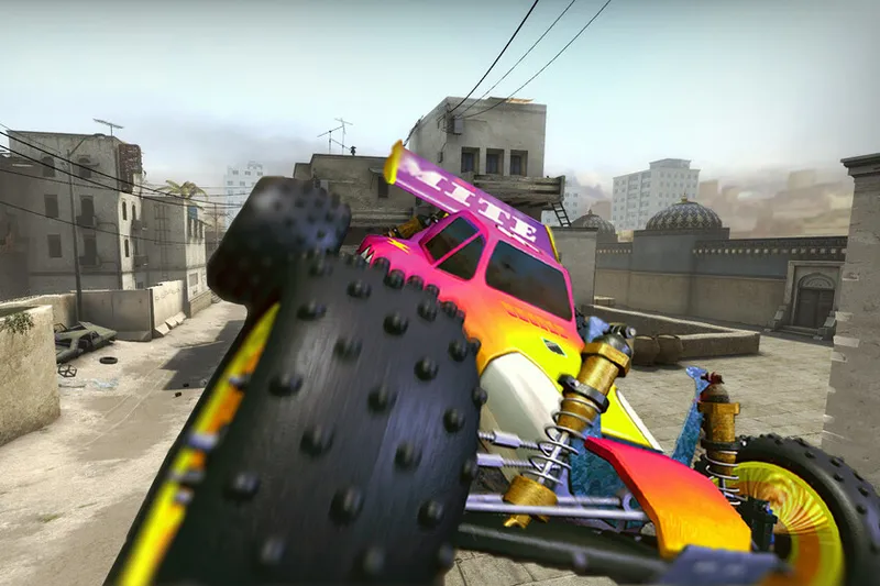 Convirtieron el mapa Dust 2 de Counter Strike en una pista de carreras para el mejor juego de coches radiocontrol de la historia