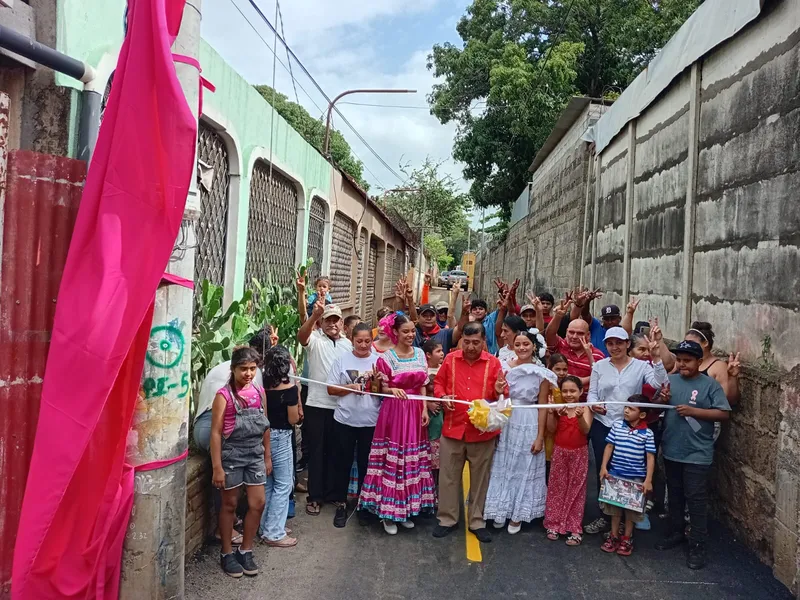 Managua avanza con nuevas calles para las familias del Distrito V