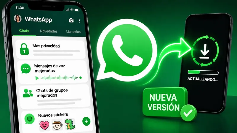 Nueva versión de WhatsApp: estas son sus novedades y cómo actualizarla